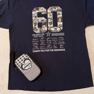 Dallas Cowboys XL shirt and Wristlet